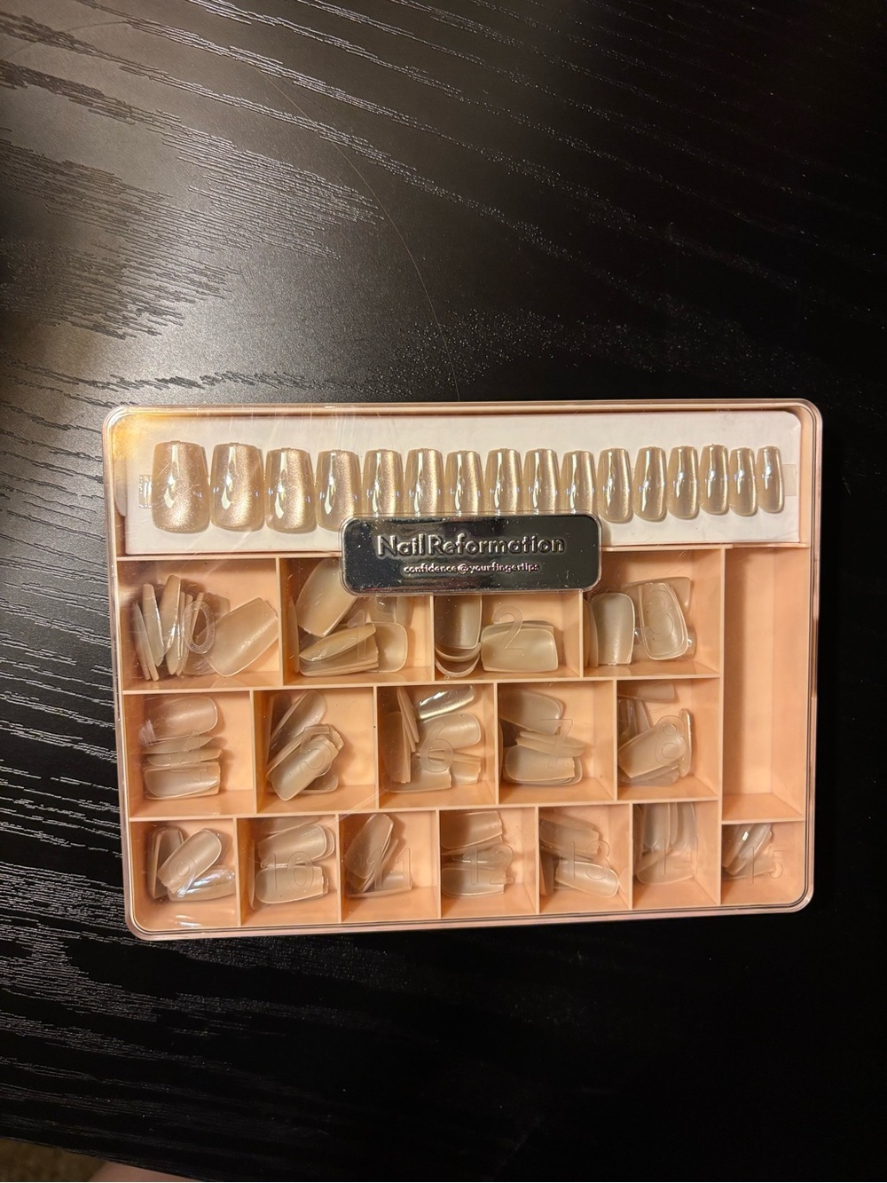 Reformation Nude Press-On Nail Kit - Natural Beige cateye